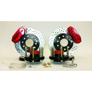 Baer Brakes - 4261428FR - Brake System - SS4 Plus - Front - 4 Piston Caliper - 11.62 in Drilled / Slotted - 2 Piece Rotor - Aluminum - Black / Red - Ford Mustang 2015-18