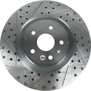 Baer Brakes - 55175-020 - Brake Rotor - Sport - Front - Directional / Drilled / Slotted - 13.980 in OD - Iron - Zinc Plated - Buick Regal / Chevy Camaro 2012-15