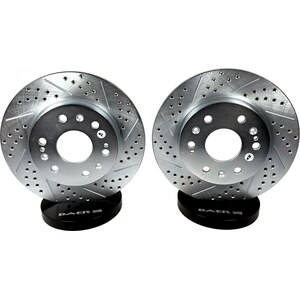Baer Brakes - 55097-020 - Brake Rotor - Sport Rotor - Front - Drilled / Slotted - 12.990 in OD - 1 Piece - Iron - Zinc Plated - GM Fullsize SUV / Truck 2005-2016