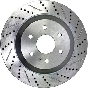 Baer Brakes - 2301059 - Brake Rotor - EradiSpeed 1 - Front - Directional / Drilled / Slotted - 15 in OD - Brackets / Hardware - Iron - Zinc Plated - GM Fullsize Truck 2015-18