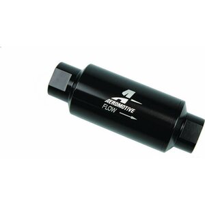 Aeromotive - 12321 - Inline Fuel Filter - 10 Micron- Black
