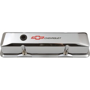 Proform - 141-117 - SBC Chrome Die Cast V/C's - Tall w/Baffle
