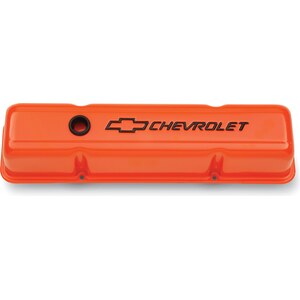 Proform - 141-784 - SBC Valve Covers - Tall w/Baffle - Orange