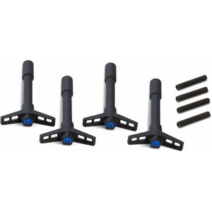 Proform - 440-756 - Mopar V/C Wing Nuts Blk Crinkle Blue Emblem