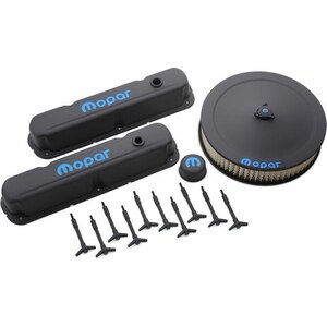 Proform - 440-758 - Engine Dress-Up Kit Blac k Crinkle w/Blue MOPAR
