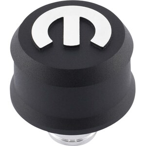 Proform - 440-440 - MOPAR Emblem Slant Edge Breather Cap Black Crink