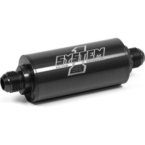 System One - 201-203410B - Inline Fuel Filter - #10 Billet - Black