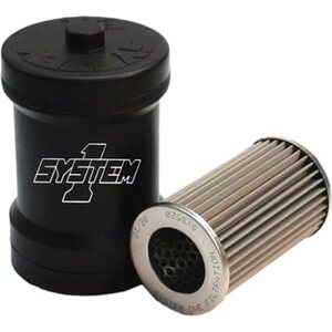 System One - 209-510B - Billet Fuel Filter - 10-Micron No Bypass
