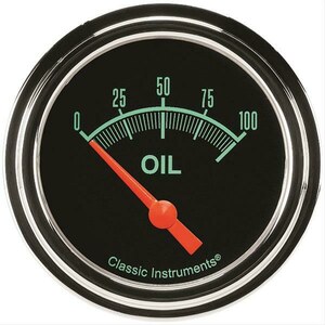 Classic Instruments - GS281SLF - G/Stock Oil Pressure 2-5/8 Short Sweep