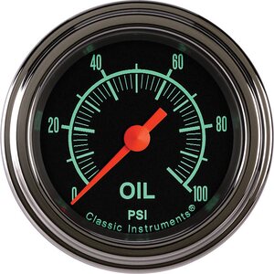 Classic Instruments - GS181SLF - G/Stock Oil Pressure 2-1/8 Full Sweep