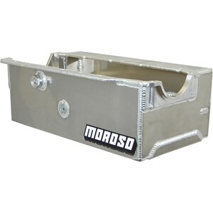 Moroso - 21330 - SBC Sprint Car Alum. Oil Pan - Wet Sump 9.5qts.