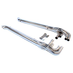 Patriot Exhaust - H1165 - Chrome Lake Pipes - 63in