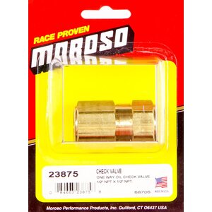 Moroso - 23875 - One Way Oil Check Valve