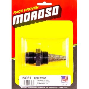 Moroso - 23961 - Filter Fitting - -12AN Male to -12AN Male