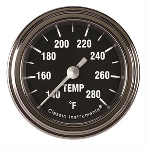 Classic Instruments - HR126SLF-02 - Hot Rod Temperature Gauge 2-1/8 Full Sweep