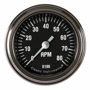 Classic Instruments - HR183SLF - Hot Rod Tachometer 2-1/8 Full Sweep