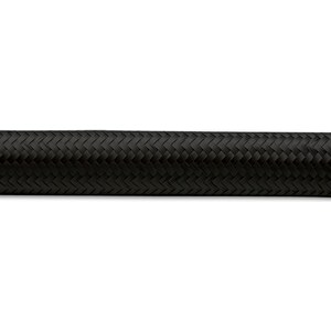 Vibrant Performance - 11996 - 50Ft Roll Of Black Nylon Braided Flex Hose -6An