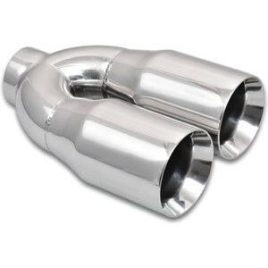 Vibrant Performance - 1339 - Dual 3.5in Round Stainless Tips 2.5in inlet