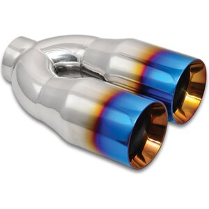 Vibrant Performance - 1339B - Dual 3.5in Round Stainless Tips 2.5in inlet