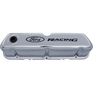 Ford Racing - 302-071 - Chrome Steel Valve Cover Set w/Ford Racing Logo