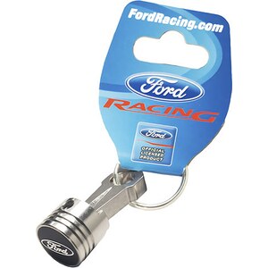 Ford Racing - 302-700 - Piston Key Chain - Alm w/Ford Oval Logo