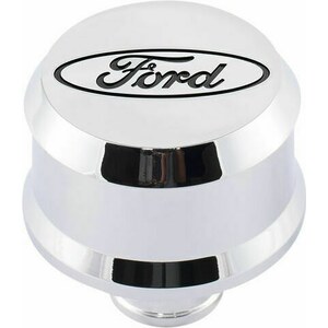 Ford Racing - 302-439 - Valve Cover Breather w/ Slant Edge  Alm Chrome