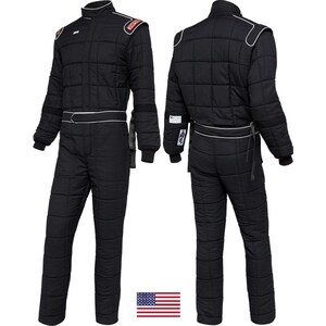 Simpson Safety - 4902231 - Suit Black Medium Drag SFI-15