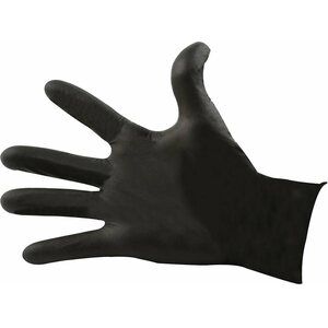 Allstar Performance - 12025 - Nitrile Gloves Black Large