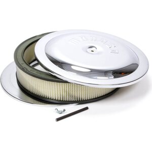 Moroso - 65945 - 14in Chrome Air Cleaner 3in Filter