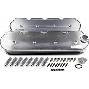 Moroso - 68471 - GM LS Billet Alm. Valve Covers 2.5in Tall