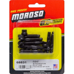 Moroso - 68831 - Stud Kit - Valve Cover 8pk w/12pt Nuts 1/4-20