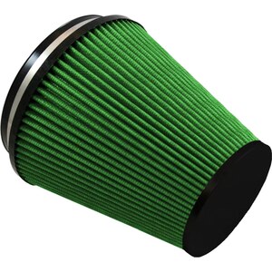 Green Filter - 2382 - Air Filter Element - Conical - 7.5 in Diameter Base - 4.75 in Diameter Top - 8 in Tall - 6 in Flange