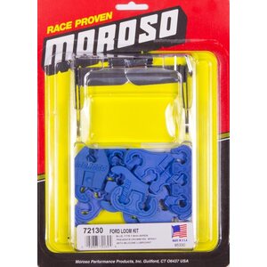 Moroso - 72130 - SBF Spark Plug Wire Loom Kit - Blue