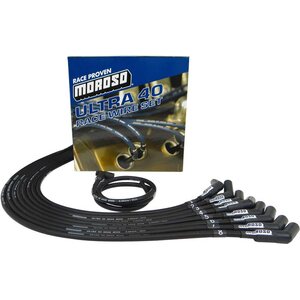 Moroso 73819 Ultra 40 Black Plug Wire Set