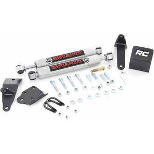 Rough Country - 8749530 - Dual Steering Stabilizer