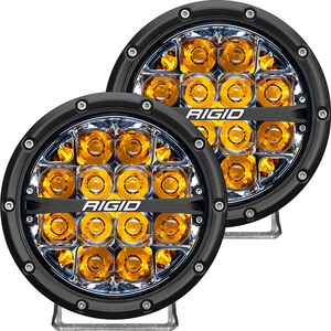 Rigid Industries - 36201 - LED Light 360 Series 6in Amber Spot Beam Pair