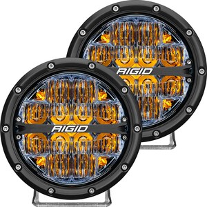 Rigid Industries - 36206 - LED Light 360 Sereis 6in Amber Drive Beam PAir