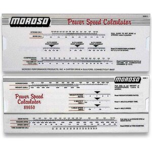Moroso - 89650 - Power/Speed Calculator