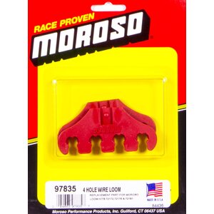 Moroso - 97835 - Red 4-Hole Wire Loom