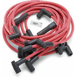Edelbrock - 22713 - Max Fire Plug Wire Set SBC w/HEI 90 Degree Red