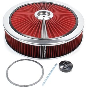Edelbrock - 43660 - Air Cleaner Kit - 14in Dia. Breathable - Red