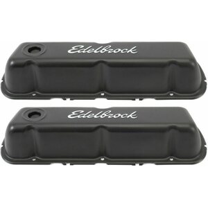 Edelbrock - 4603 - Valve Cover Kit SBF Signature Series Black