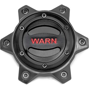 Warn - 104483 - 6 Lug Wheel Center Cap Black and Red