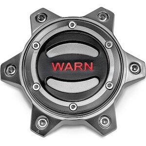 Warn - 104484 - 6 Lug Wheel Center Cap Gunmetal and Red