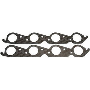 Edelbrock - 7205 - Exhaust Gasket Set - BBC  - 1.940 in Round Port - Steel Core Laminate - Big Block Chevy