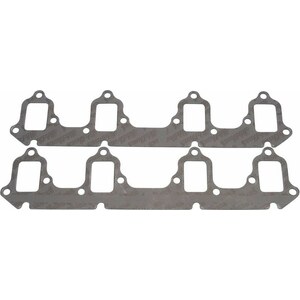 Edelbrock - 7229 - Exhaust Gasket Set - BBF FE - 1.400 x 2.040 in Rectangular Port - Steel Core Laminate - Ford FE-Series