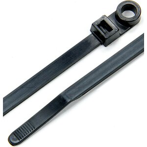Allstar Performance - 14390 - Wire Ties Black 8.00 w/ Mounting Hole 25pk