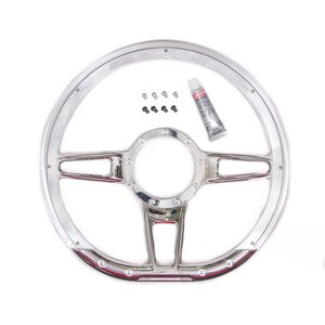 Billet Specialties - 29409 - Steering Wheel Formula D-Shaped 14in Polished