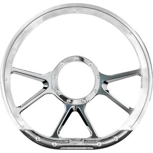 Billet Specialties - 29475 - Steering Wheel 14in D-Sh ape Prism Polished