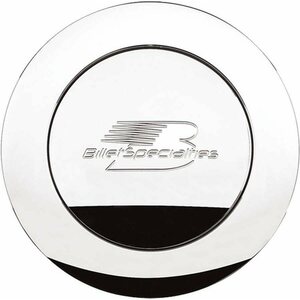 Billet Specialties - 32625 - Polished Horn Button Lg. Billet Logo